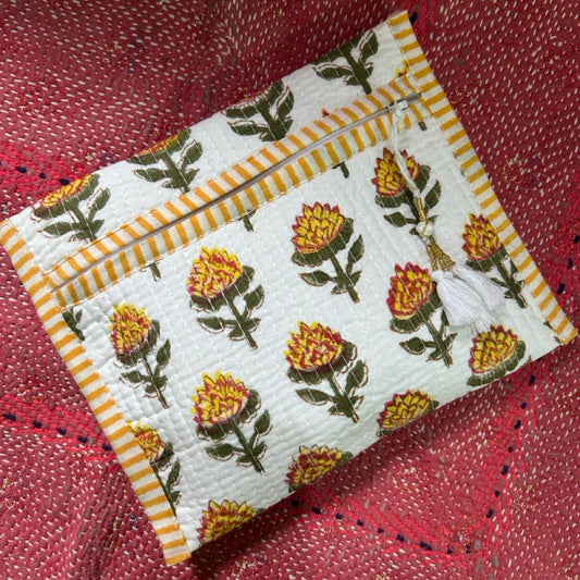 HitoMi POUCH SQUARE FLAT Yellow/htm150571