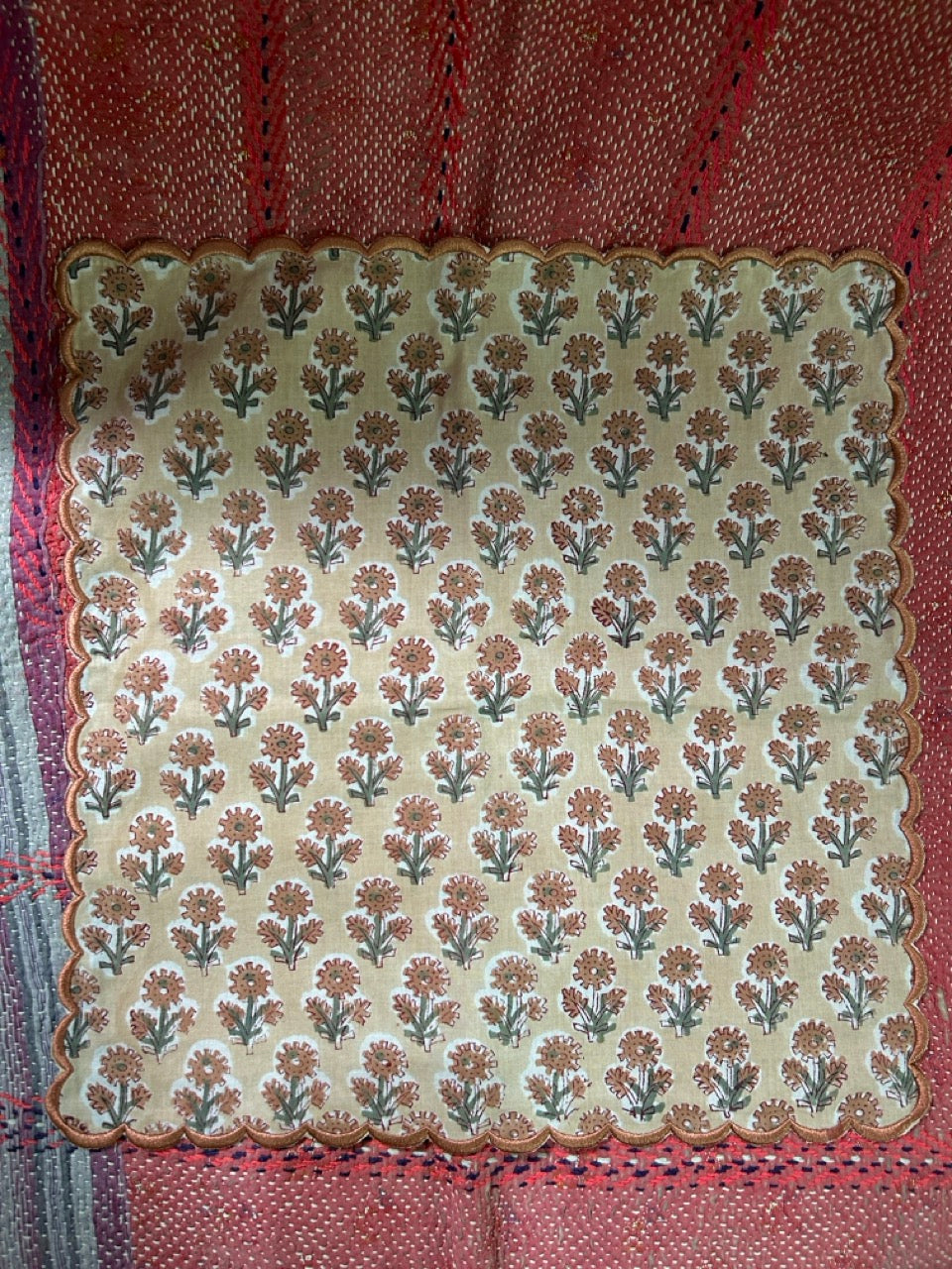 HitoMi HANKI BORDER /Orange Flower/htm150514
