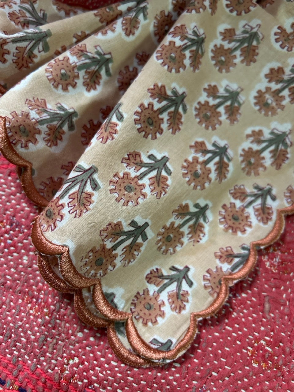 HitoMi HANKI BORDER /Orange Flower/htm150514