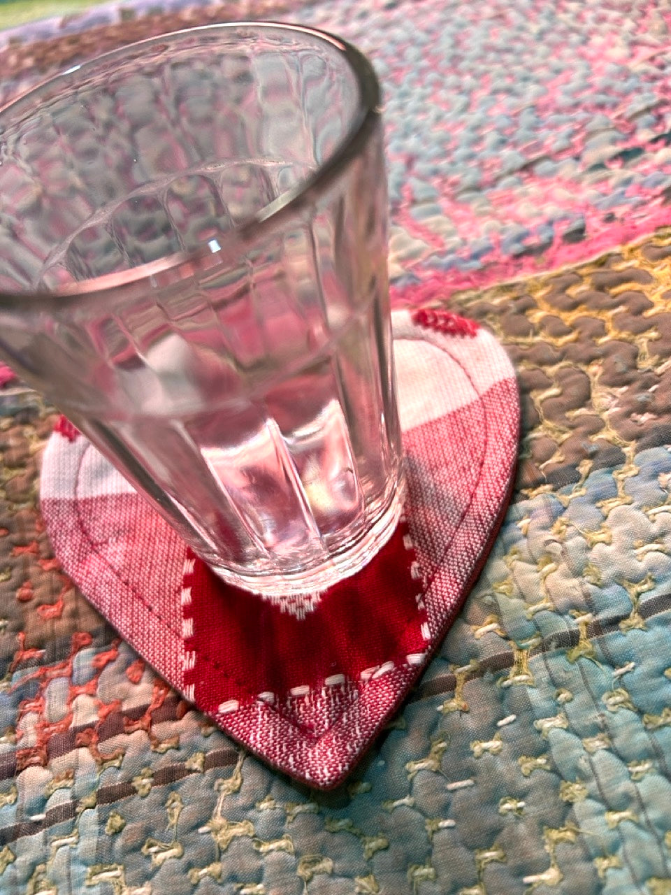 HitoMi COASTER W HART/red/htm150603